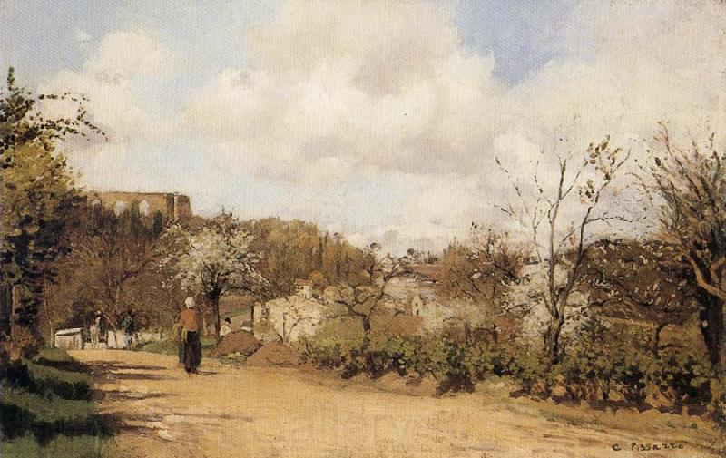 Camille Pissarro Spring in Louveciennes Norge oil painting art